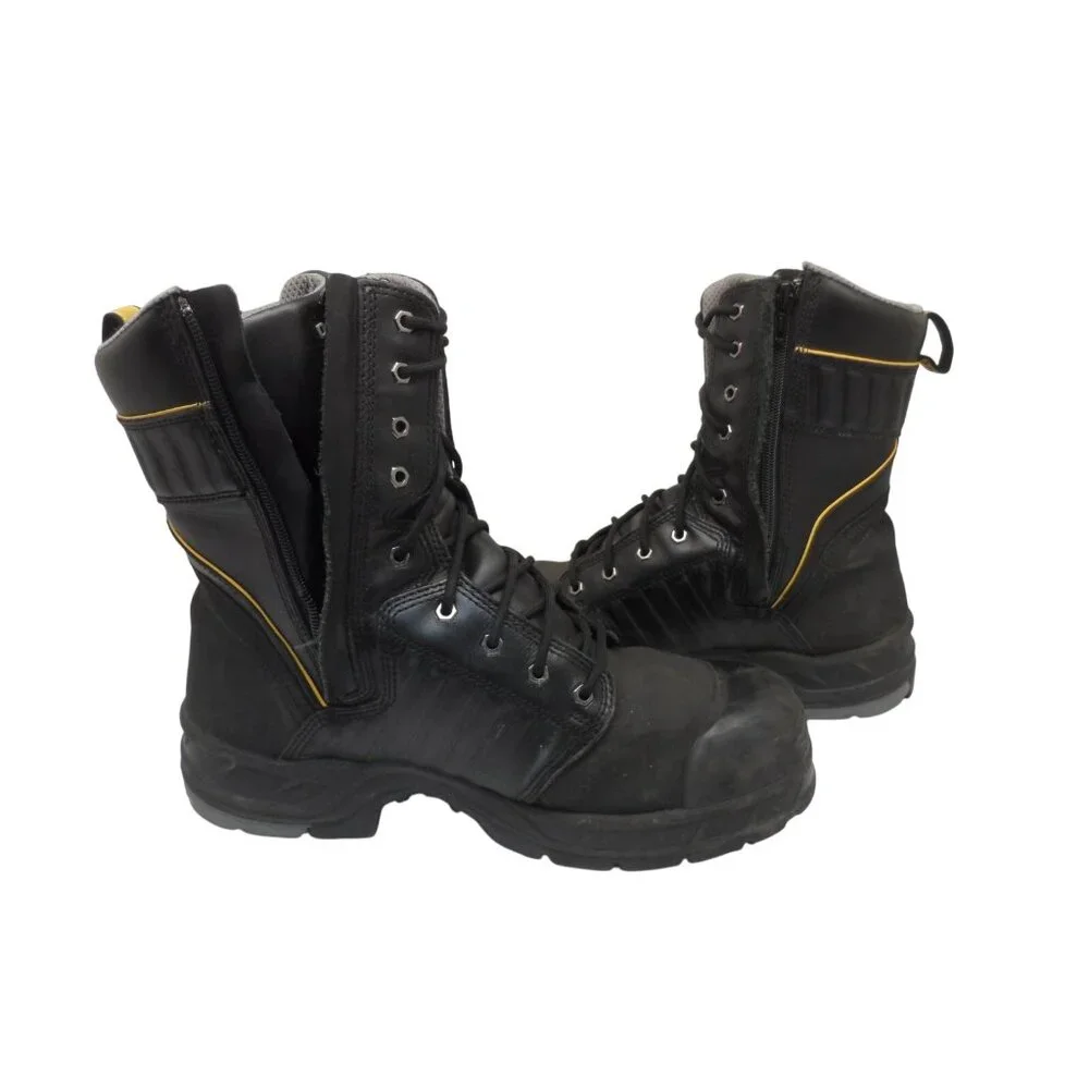 DAKOTA Men's 8" 8112 Quad Steel Toe Internal Metguard Work Boots Black Size 14M - Picture 6 of 9